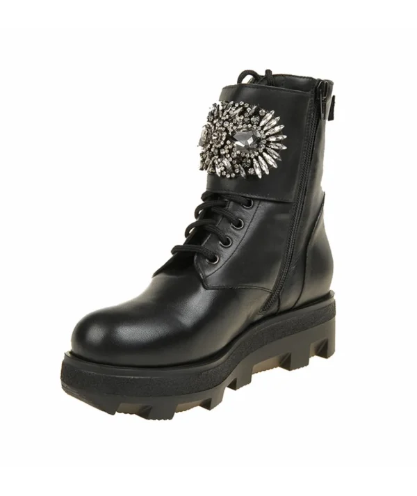 Anfibio H'oro in pelle con borchie Donna