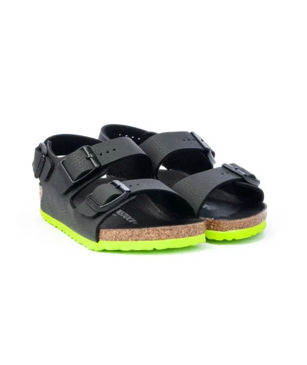 Birkenstock Milano 1022129 Kids Desert soil black lime