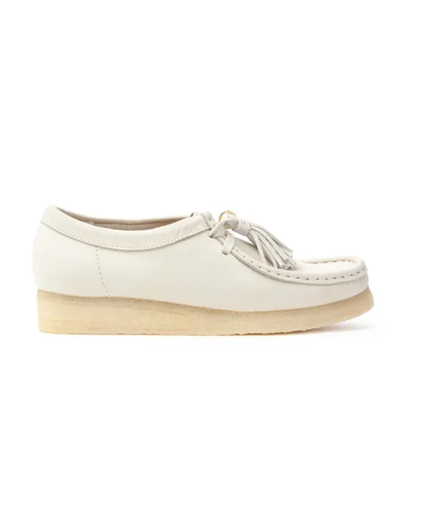 Clarks 165560 Wallabee Woman White