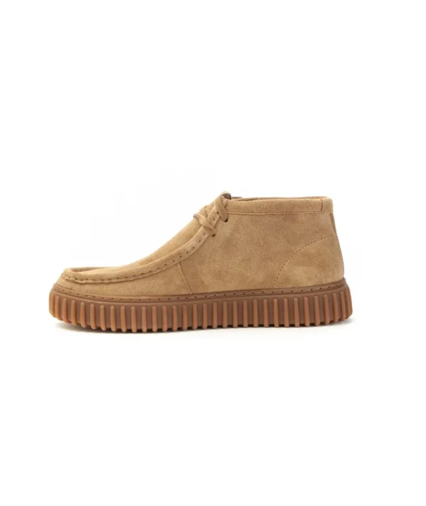 Clarks Polacco Torhill Hi 173663 Lacci In Camoscio Uomo