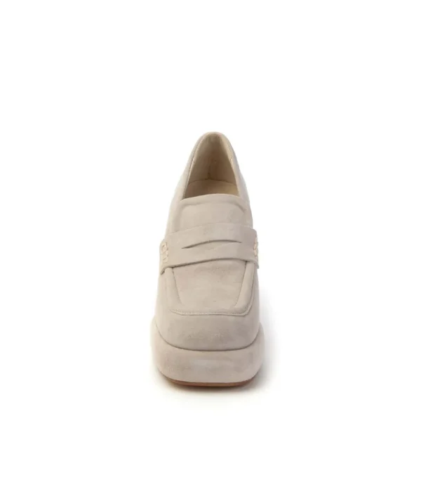 Curiosité 2282 Mocassino in camoscio Plateau Donna
