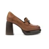 Curiosite` scarpe 2139 Mocassino Morsetto con plateau donna