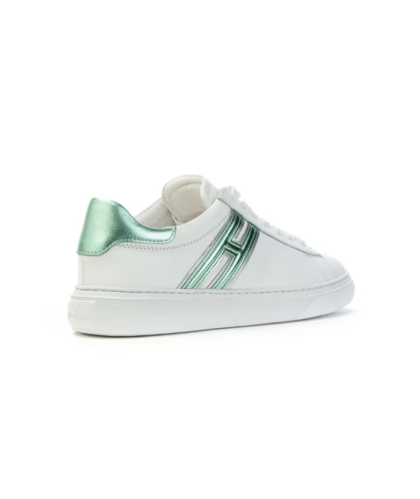 Hogan Scarpe Sneakers donna H365 Verde Bianco