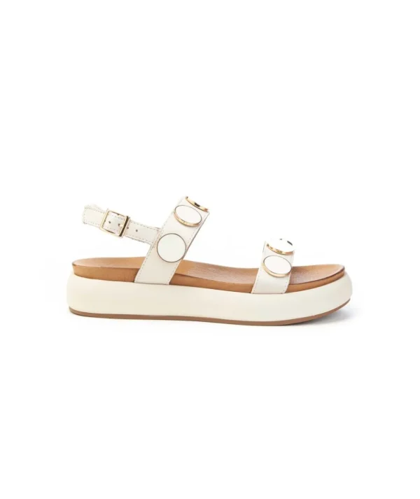 Inuovo Sandalo Fasce A96009 Donna Con Accessorio