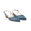 Kess slingback 21548 intrecciato a mano