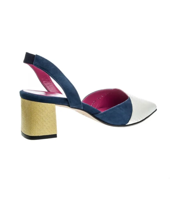 LE BABE 1259 SLINGBACK STAMPA PITONE 5CM