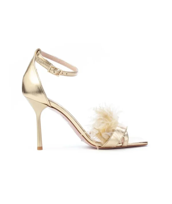 Liu Jo Milano Sxx621p0291 Camelia 2 Sandalo Con Piume