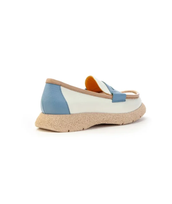 MARA BINI S146 MOCASSINO BICOLORE