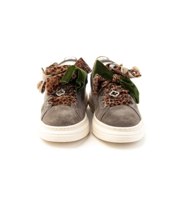 Melinè Sneaker Bi661f Var393 in camoscio Donna
