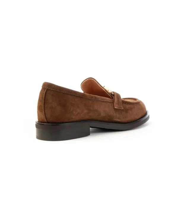 Mocassino camoscio Franco Russo 8002s donna leone shoe fosinone