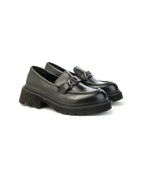 Mocassino Paciotti 4US STREET E002 in pelle con fibbia dorata Donna