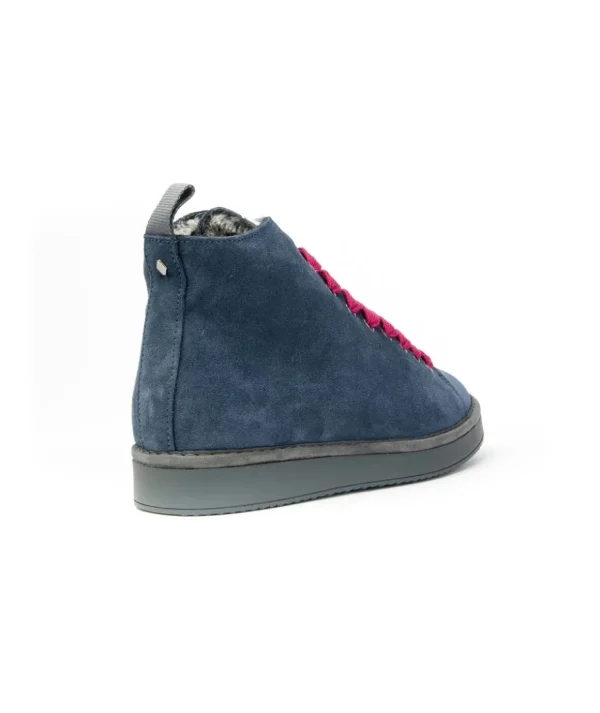 Panchic Polacchino P01w00700332052 lacci Ankle Boot suede and faux furs Uomo