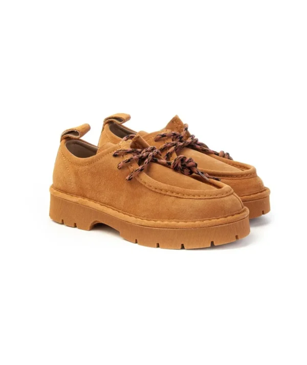 Panchic Scarpa Lace Up P99W in suede scamosciato Donna