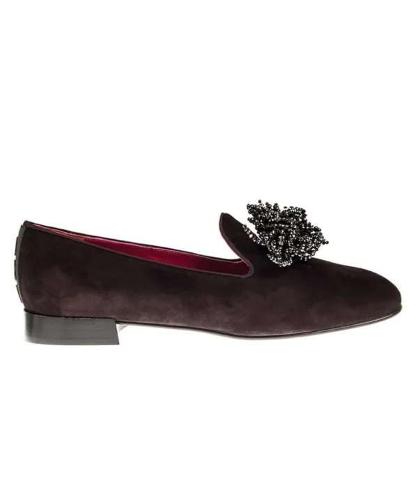 Pantofola 181 in camoscio Tacco 20 Donna