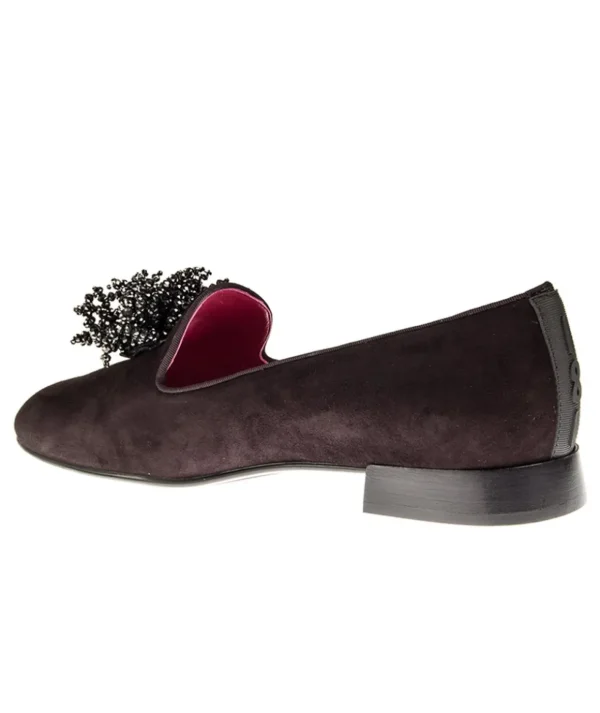 Pantofola 181 in camoscio Tacco 20 Donna