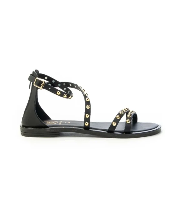 Sandalo con borchie e incrocio a schiava 18+ 8520 Donna