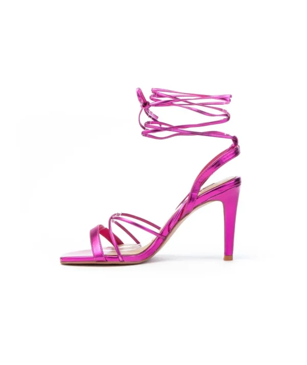 Sandalo con racco 9,5 cm lacci schiava Exè Victoria Donna