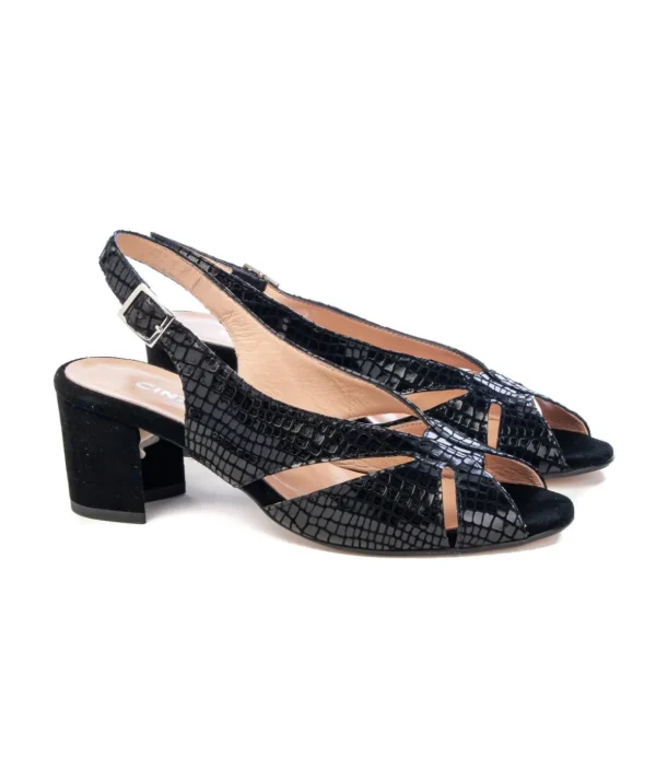 Sandalo con Tacco 5 cm Cinza Valle 9076 Donna