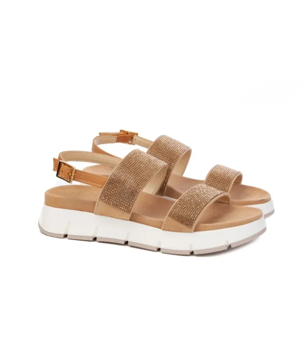 Sandalo due fascie e strass Alexia 202 Donna