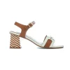 Sandalo in pelle con tacco 7 cm Pedro Miralles 17184 Donna