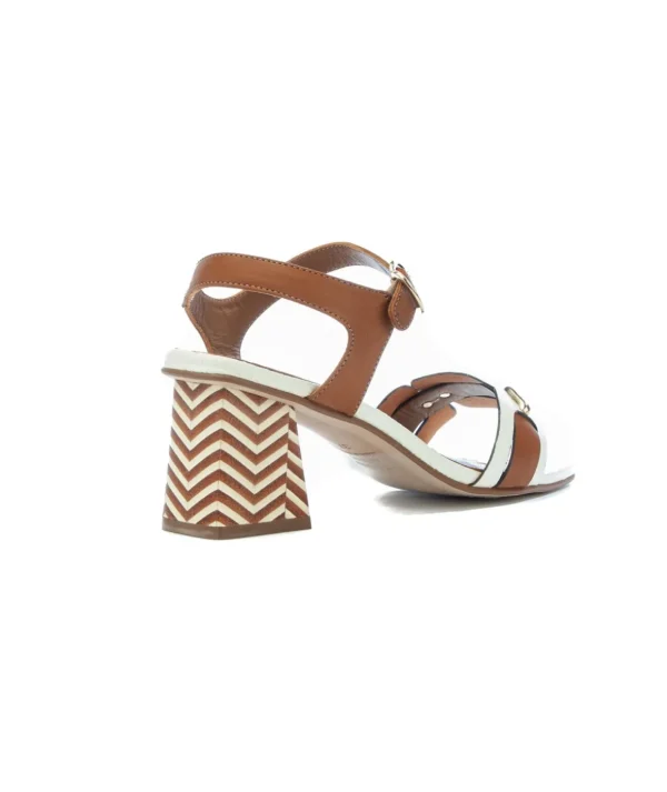 Sandalo in pelle con tacco 7 cm Pedro Miralles 17184 Donna