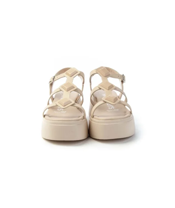 Sandalo Plateau con Zeppa 5 cm Wonders A-3703 Donna