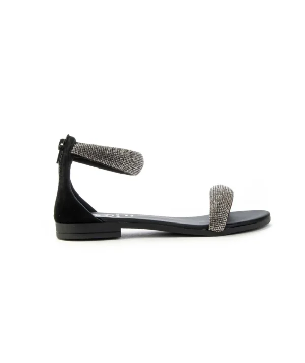 Sandalo tessuto e strass 18+ 8169 Donna