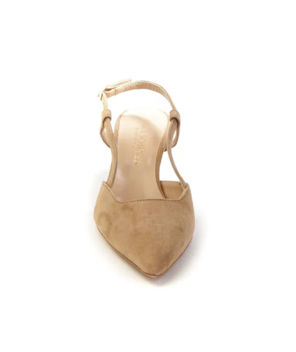 Sara Scheker Slingback 425 Camoscio Laminato Donna