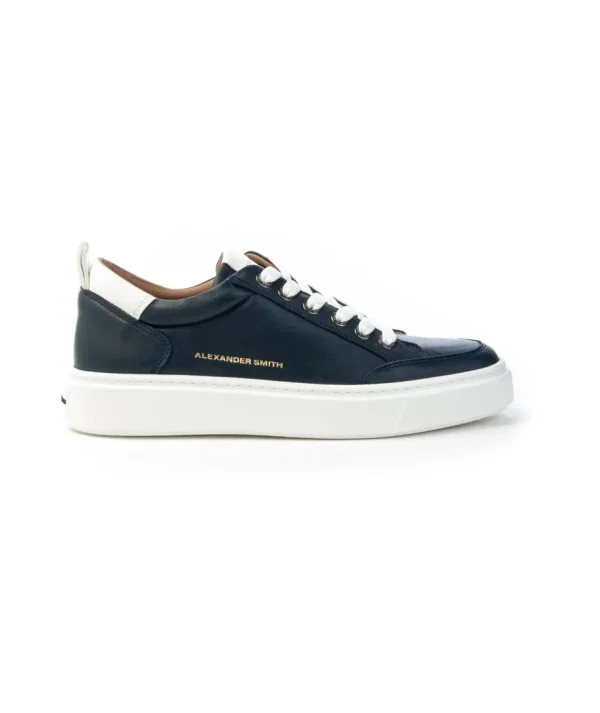 Sneaker ALEXANDER SMITH Bond Man White Blue con tacco basso 3 cm Uomo