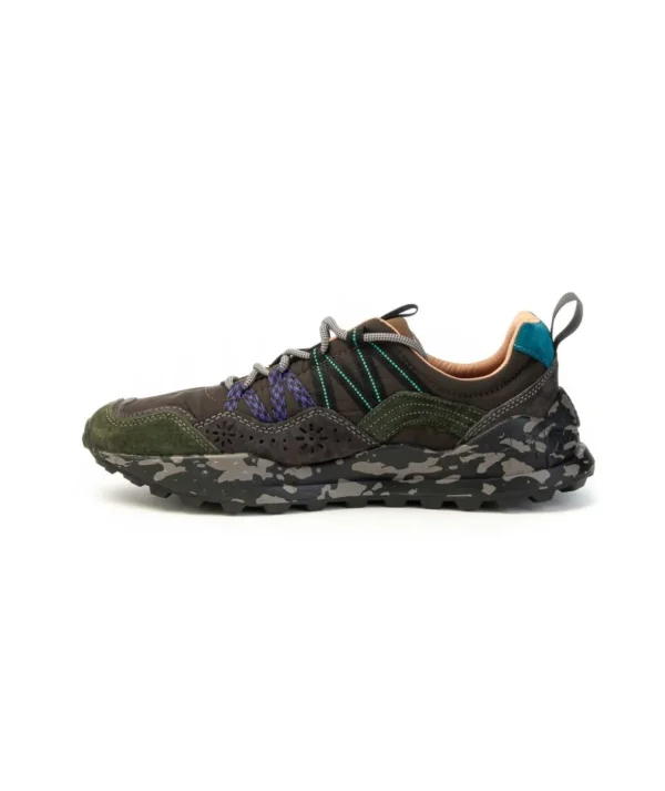 Sneaker Flower Mountain Washi Man 2017843011b74 con lacci Nero Antracite