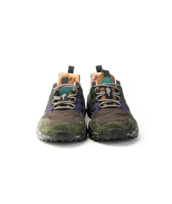 Sneaker Flower Mountain Washi Man 2017843011b74 con lacci Nero Antracite