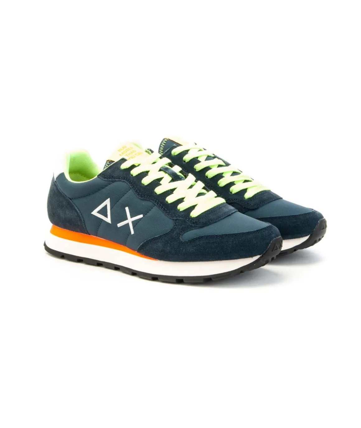 sneaker_sun_tom_fluo_mode_0.webp Sneaker SUN68 Tom Fluo modello Retro Running con doppi lacci Uomo