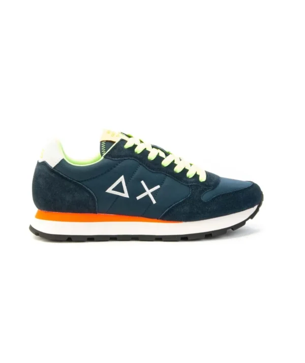 Sneaker SUN68 Tom Fluo modello Retro Running con doppi lacci Uomo