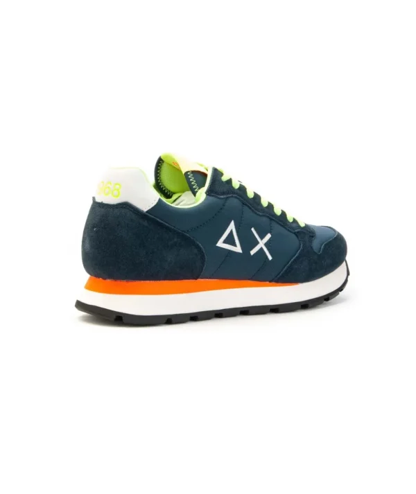 Sneaker SUN68 Tom Fluo modello Retro Running con doppi lacci Uomo