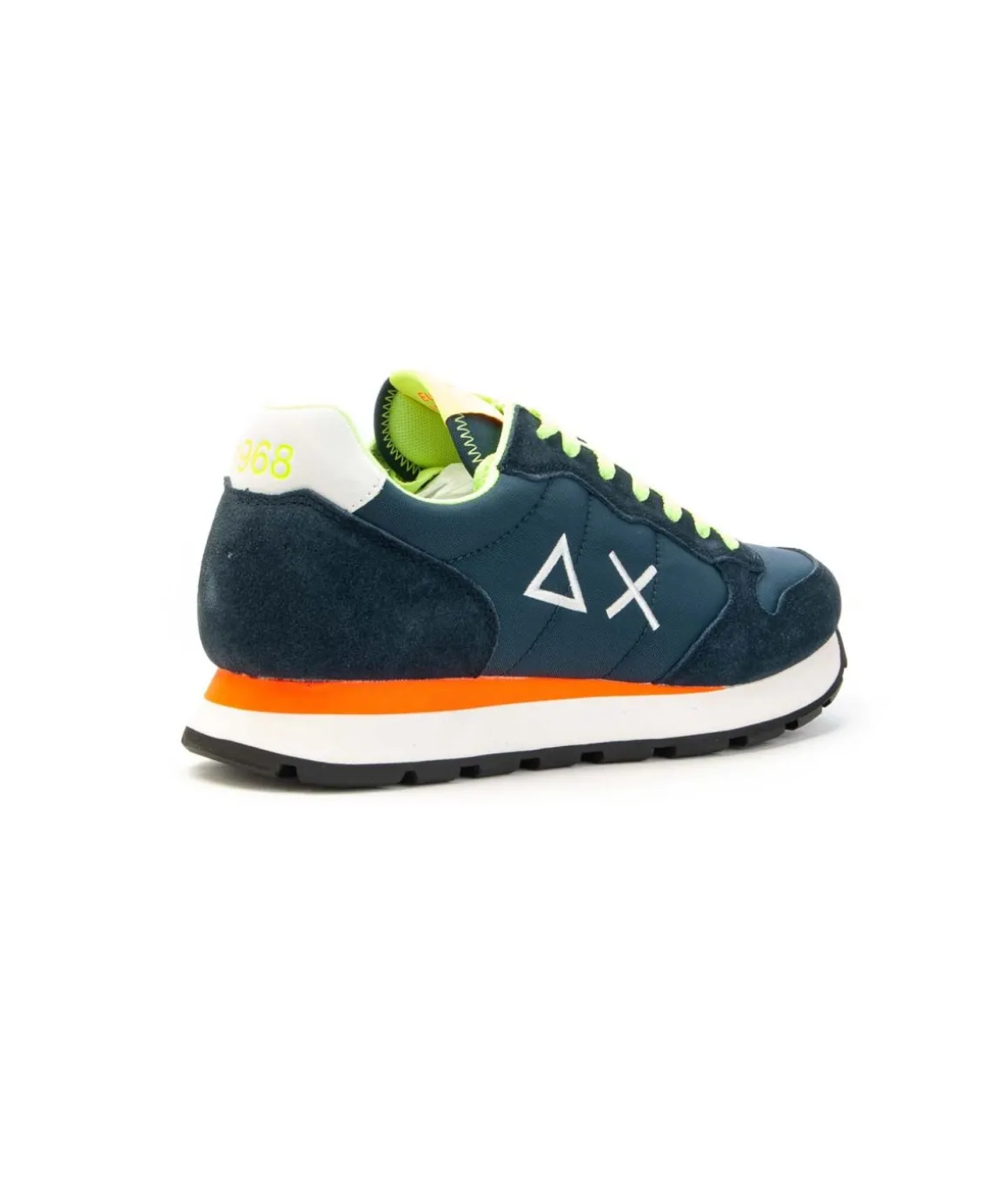 sneaker_sun_tom_fluo_mode_2.webp Sneaker SUN68 Tom Fluo modello Retro Running con doppi lacci Uomo