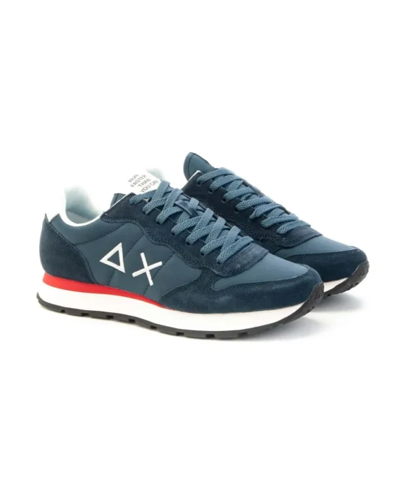 Sneaker SUN68 Tom Solid modello Retro Running con doppi lacci Uomo