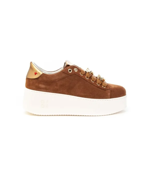 Sneakers Gio+ ROSA11 in camoscio Donna