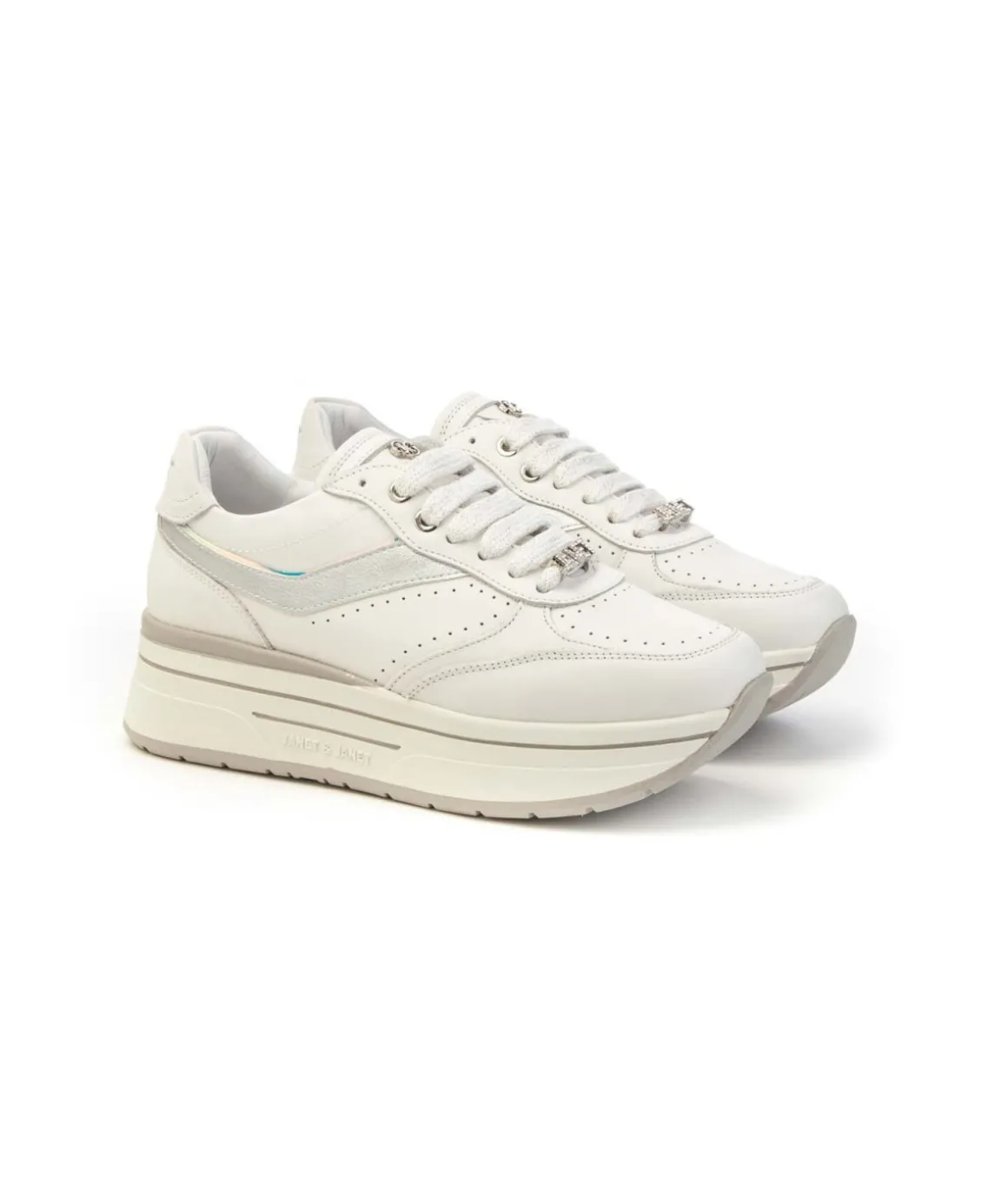 sneakers_janet__janet_j_v_0-1.webp Sneakers JANET & JANET J020 VENEZIA con Zeppa e Accenti Metallici Donna