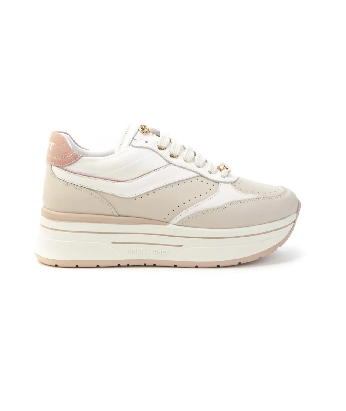 sneakers_janet__janet_j_v_1.webp Sneakers JANET & JANET J020 VENEZIA con Zeppa e Accenti Metallici Donna