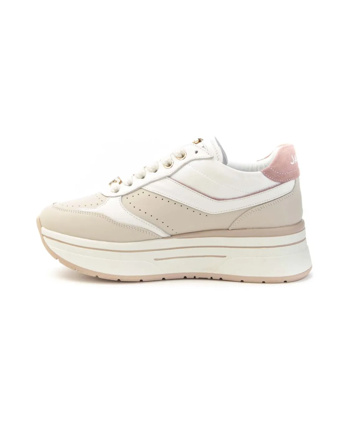 sneakers_janet__janet_j_v_3.webp Sneakers JANET & JANET J020 VENEZIA con Zeppa e Accenti Metallici Donna
