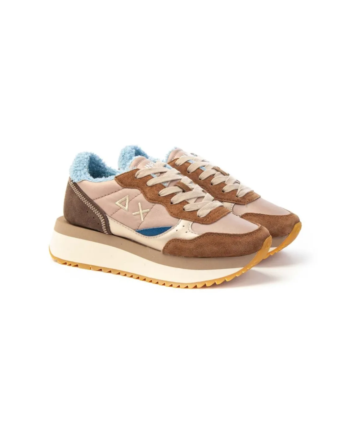 sneakers_sun__ally_winter_0.webp Sneakers Sun68 Ally Winter Z44213 in camoscio e tessuto Uomo