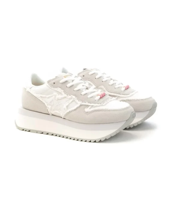 Sneakers SUN68 Stargirl Z35216 con fodera in teddy e suola platform Donna