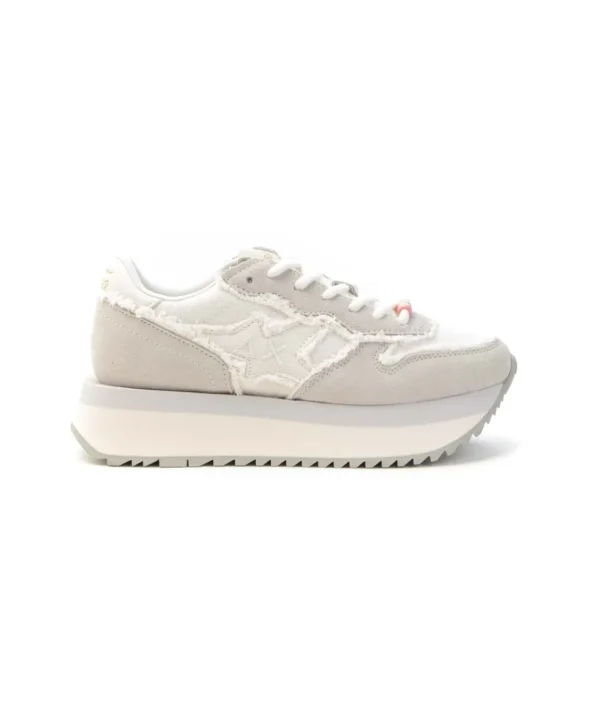 Sneakers SUN68 Stargirl Z35216 con fodera in teddy e suola platform Donna