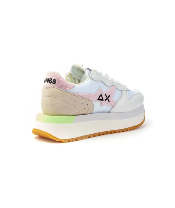 Sneakers SUN68 Z35215 BIG STARGIRL SPONGEE con platform Donna