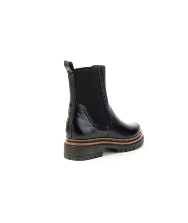 Stivaletti Chelsea Mjus T60204 Tronchetto in Pelle con Tacco Donna