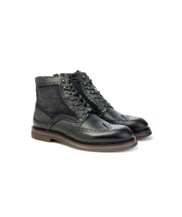 Stivaletto Ambitious modello 12432 in pelle con zip Uomo