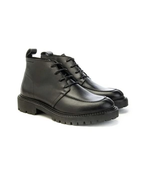 Stivaletto Classico in Pelle con Suola Carrarmato Uomo