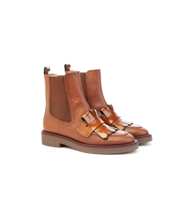 Stivaletto Hispanitas CHI243613C004 in pelle con frangia Donna