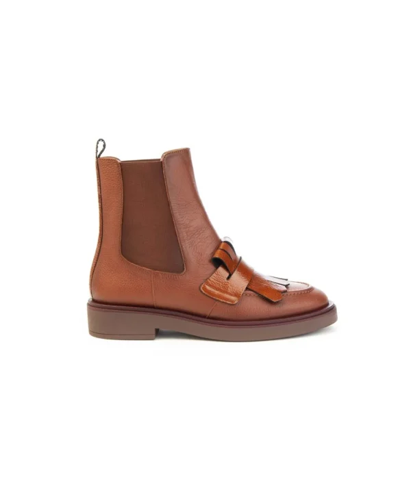 Stivaletto Hispanitas CHI243613C004 in pelle con frangia Donna